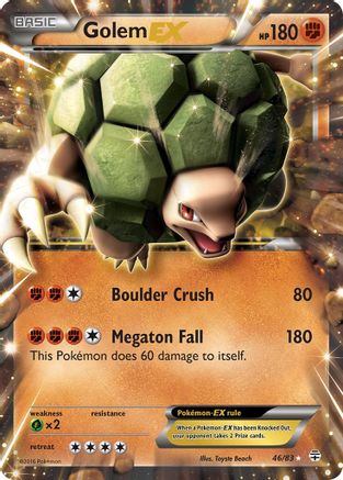 Golem-EX 46/83 - Generations Holofoil - Premium Pokemon Single from Nintendo - Just $1.10! Shop now at Game Crave Tournament Store