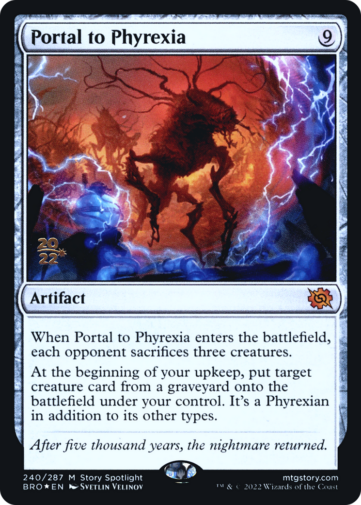 Portal to Phyrexia (PBRO-240S) - The Brothers' War Promos Foil - Premium MTG Single from Wizards of the Coast - Just $8.45! Shop now at Game Crave Tournament Store