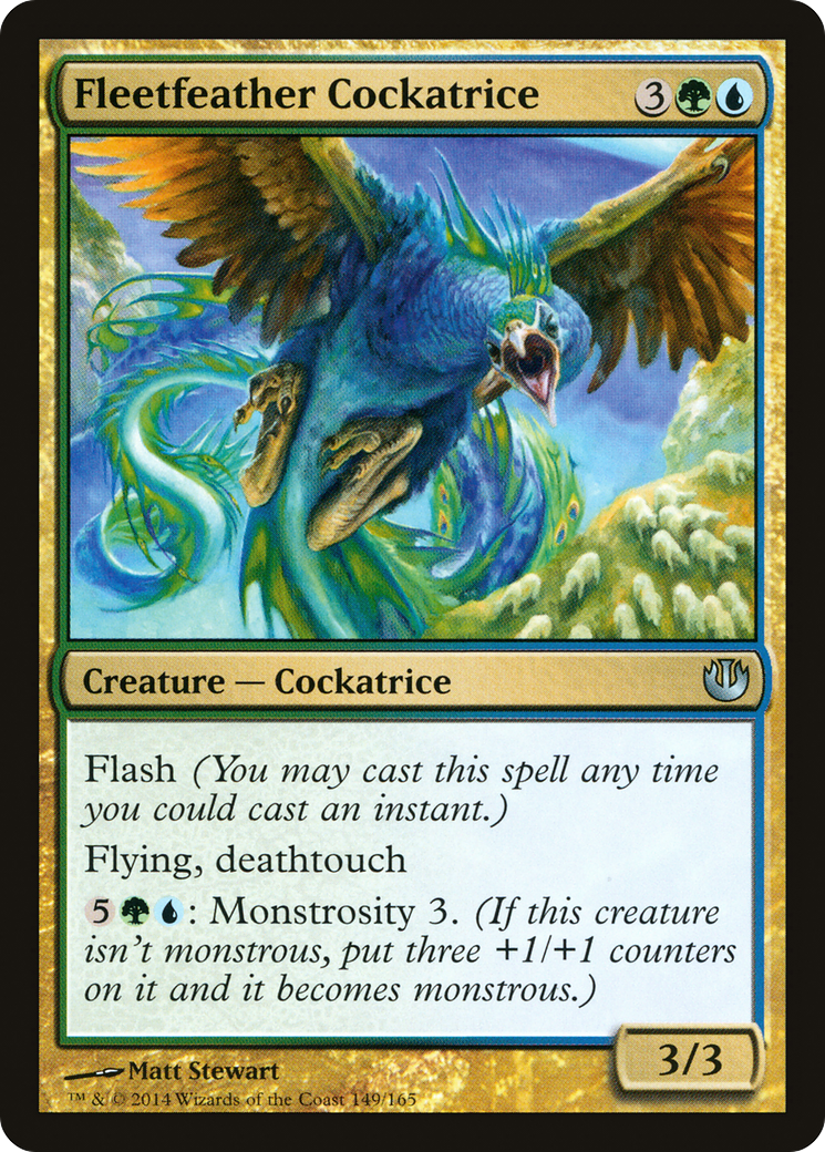 Fleetfeather Cockatrice (JOU-149) - Journey into Nyx Foil - Premium MTG Single from Wizards of the Coast - Just $0.17! Shop now at Game Crave Tournament Store