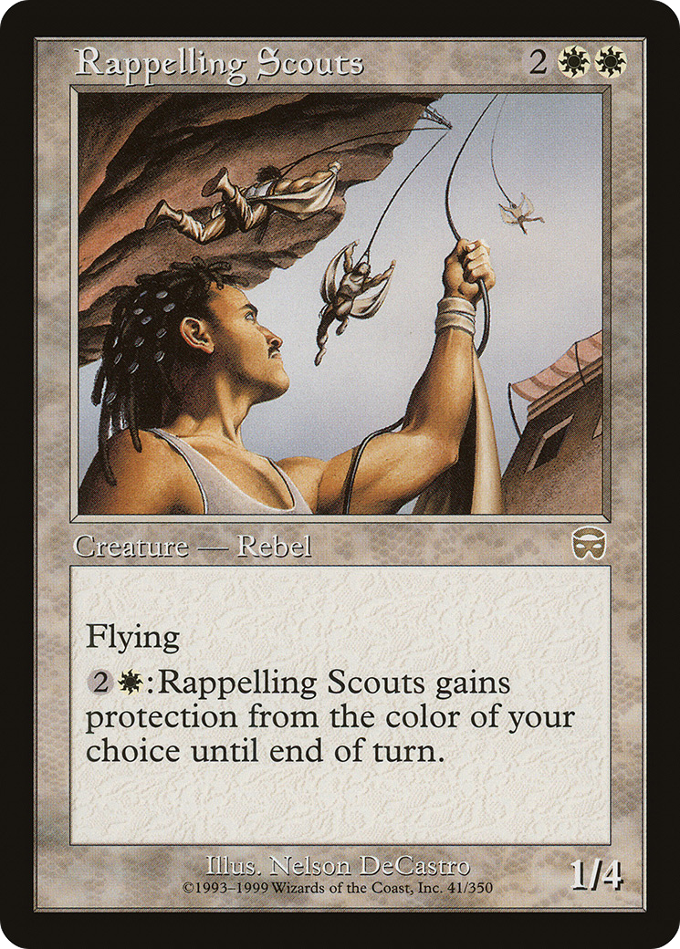 Rappelling Scouts (MMQ-041) - Mercadian Masques Foil - Premium MTG Single from Wizards of the Coast - Just $1.92! Shop now at Game Crave Tournament Store