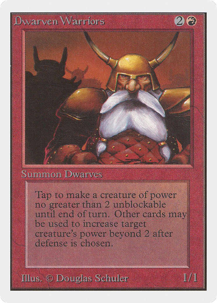 Dwarven Warriors (2ED-144) - Unlimited Edition - Premium MTG Single from Wizards of the Coast - Just $0.23! Shop now at Game Crave Tournament Store
