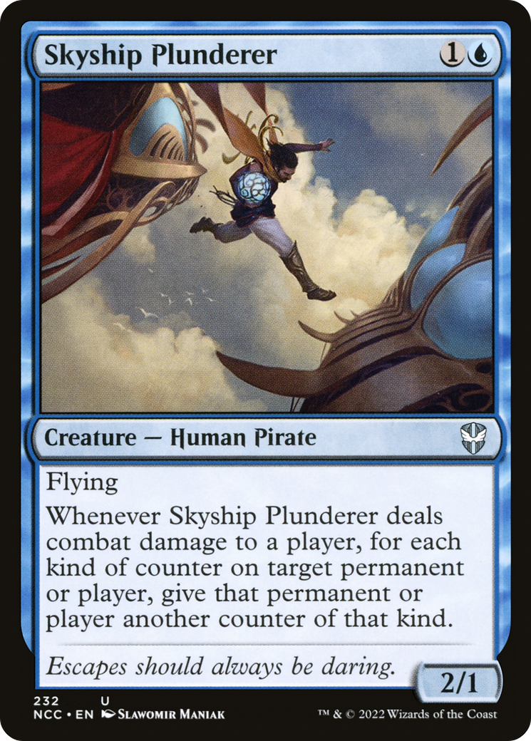 Skyship Plunderer (NCC-232) - New Capenna Commander - Premium MTG Single from Wizards of the Coast - Just $0.08! Shop now at Game Crave Tournament Store