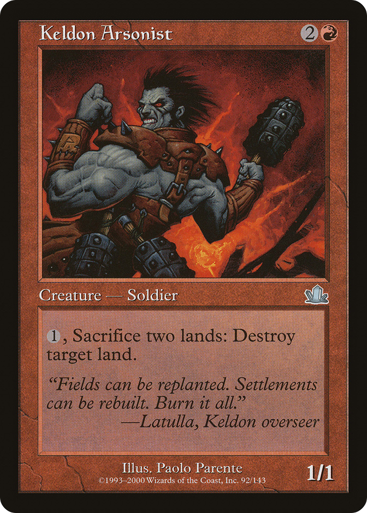 Keldon Arsonist (PCY-092) - Prophecy - Premium MTG Single from Wizards of the Coast - Just $0.08! Shop now at Game Crave Tournament Store
