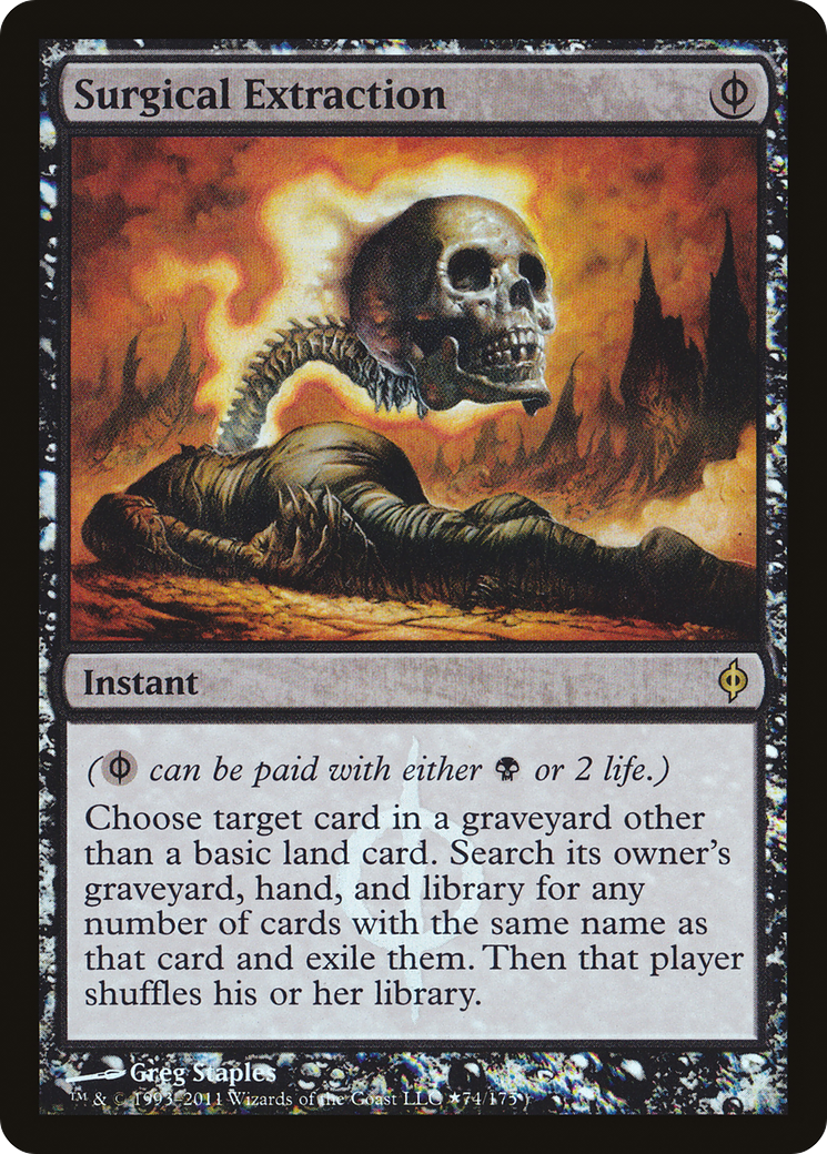 Surgical Extraction (PNPH-74★) - New Phyrexia Promos Foil - Premium MTG Single from Wizards of the Coast - Just $9.43! Shop now at Game Crave Tournament Store