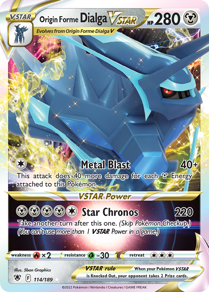 Origin Forme Dialga VSTAR 114/189 - Astral Radiance Holofoil - Premium Pokemon Single from Nintendo - Just $2.27! Shop now at Game Crave Tournament Store