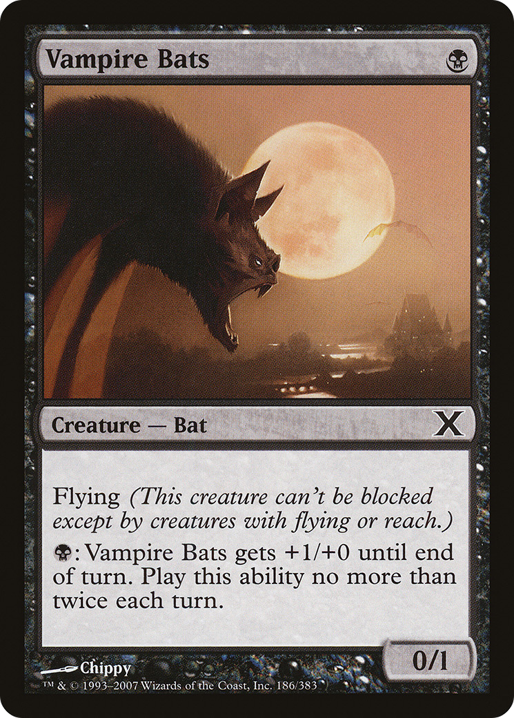 Vampire Bats (10E-186) - Tenth Edition - Premium MTG Single from Wizards of the Coast - Just $0.25! Shop now at Game Crave Tournament Store