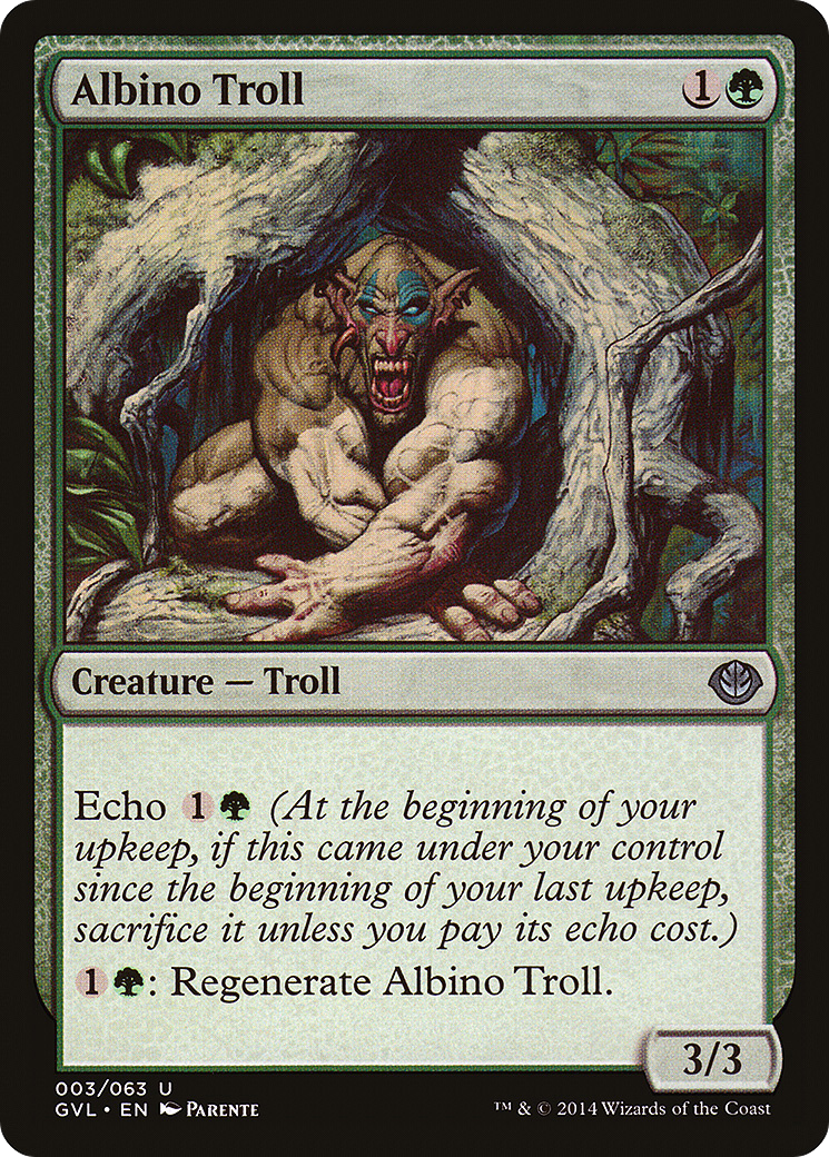 Albino Troll (GVL-003) - Duel Decks Anthology: Garruk vs. Liliana - Premium MTG Single from Wizards of the Coast - Just $0.25! Shop now at Game Crave Tournament Store