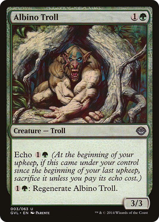 Albino Troll (GVL-003) - Duel Decks Anthology: Garruk vs. Liliana - Premium MTG Single from Wizards of the Coast - Just $0.25! Shop now at Game Crave Tournament Store