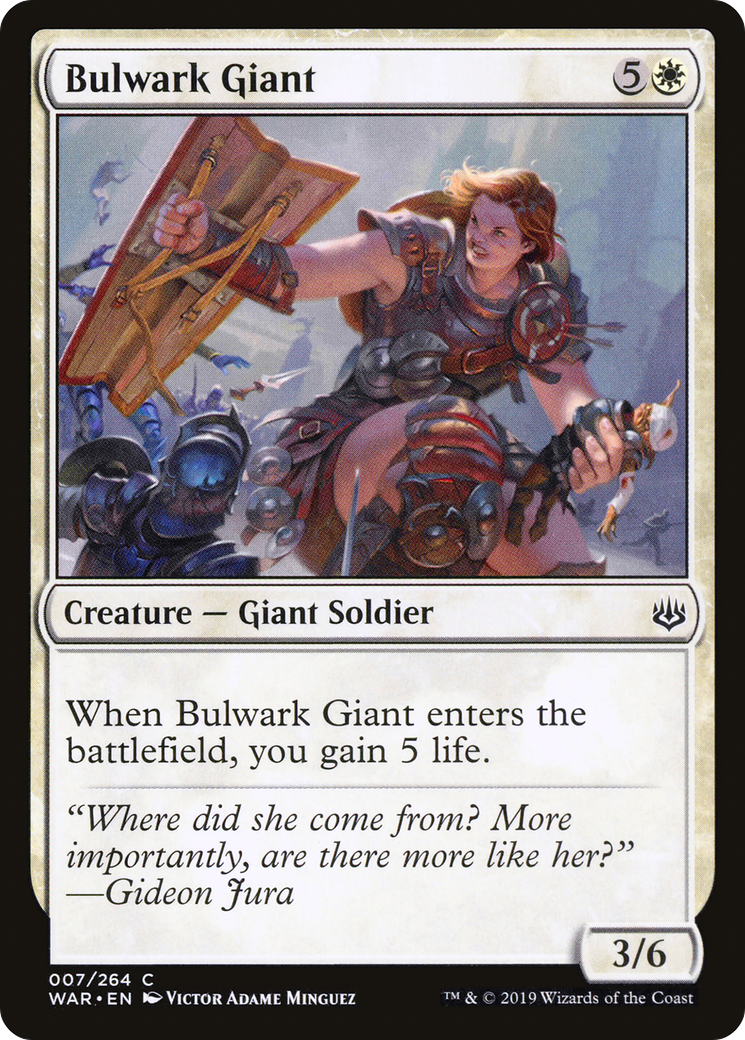 Bulwark Giant (WAR-007) - War of the Spark Foil - Premium MTG Single from Wizards of the Coast - Just $0.25! Shop now at Game Crave Tournament Store
