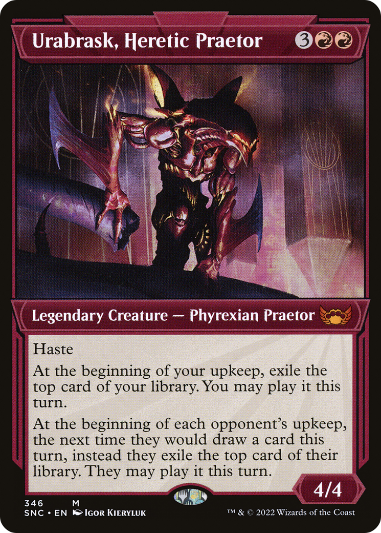 Urabrask, Heretic Praetor (SNC-346) - Streets of New Capenna: (Showcase) - Premium MTG Single from Wizards of the Coast - Just $0.48! Shop now at Game Crave Tournament Store