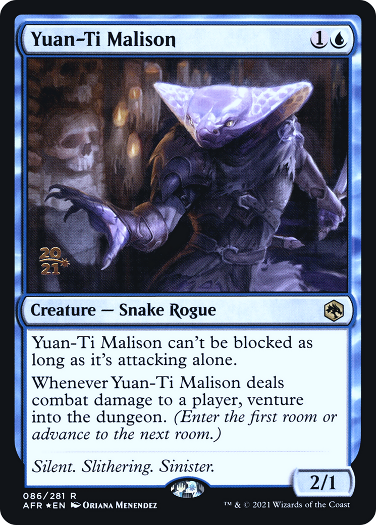Yuan-Ti Malison (PAFR-86S) - Adventures in the Forgotten Realms Promos Foil - Premium MTG Single from Wizards of the Coast - Just $1.53! Shop now at Game Crave Tournament Store