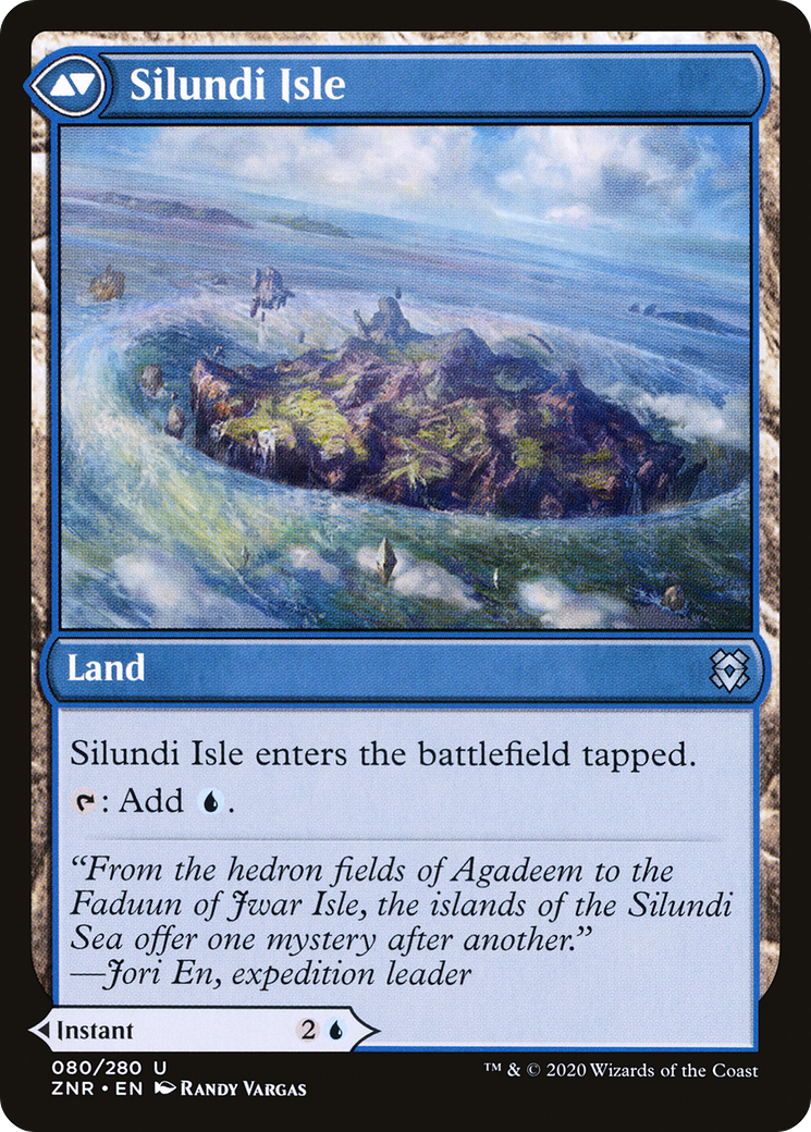 Silundi Vision // Silundi Isle (ZNR-080) - Zendikar Rising - Premium MTG Single from Wizards of the Coast - Just $0.26! Shop now at Game Crave Tournament Store