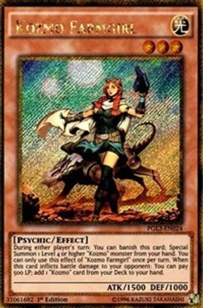 Kozmo Farmgirl (PGL3-EN024) - Premium Gold: Infinite Gold 1st Edition - Premium Yugioh Single from Konami - Just $3.94! Shop now at Game Crave Tournament Store