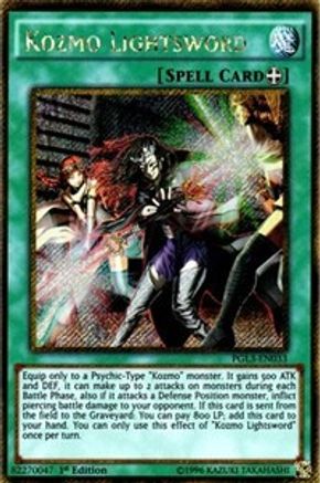 Kozmo Lightsword (PGL3-EN033) - Premium Gold: Infinite Gold 1st Edition - Premium Yugioh Single from Konami - Just $0.26! Shop now at Game Crave Tournament Store