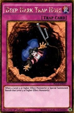 Deep Dark Trap Hole (PGL3-EN037) - Premium Gold: Infinite Gold 1st Edition - Premium Yugioh Single from Konami - Just $0.12! Shop now at Game Crave Tournament Store