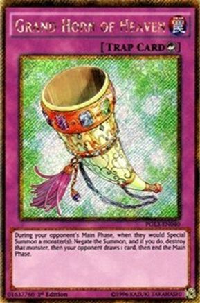 Grand Horn of Heaven (PGL3-EN040) - Premium Gold: Infinite Gold 1st Edition - Premium Yugioh Single from Konami - Just $1.14! Shop now at Game Crave Tournament Store