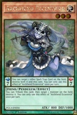Archfiend Eccentrick (PGL3-EN056) - Premium Gold: Infinite Gold 1st Edition - Premium Yugioh Single from Konami - Just $0.70! Shop now at Game Crave Tournament Store