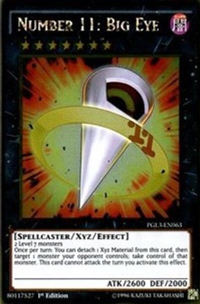 Number 11: Big Eye (PGL3-EN063) - Premium Gold: Infinite Gold 1st Edition - Premium Yugioh Single from Konami - Just $4.51! Shop now at Game Crave Tournament Store