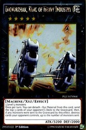 Digvorzhak, King of Heavy Industry (PGL3-EN064) - Premium Gold: Infinite Gold 1st Edition - Premium Yugioh Single from Konami - Just $0.25! Shop now at Game Crave Tournament Store