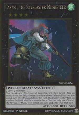 Castel, the Skyblaster Musketeer (PGL3-EN076) - Premium Gold: Infinite Gold 1st Edition - Premium Yugioh Single from Konami - Just $0.25! Shop now at Game Crave Tournament Store