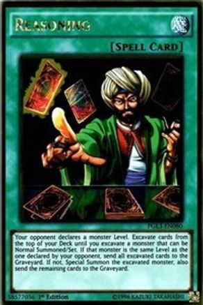 Reasoning (PGL3-EN080) - Premium Gold: Infinite Gold 1st Edition - Premium Yugioh Single from Konami - Just $0.30! Shop now at Game Crave Tournament Store