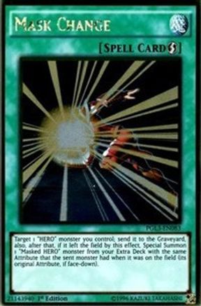 Mask Change (PGL3-EN083) - Premium Gold: Infinite Gold 1st Edition - Premium Yugioh Single from Konami - Just $0.29! Shop now at Game Crave Tournament Store