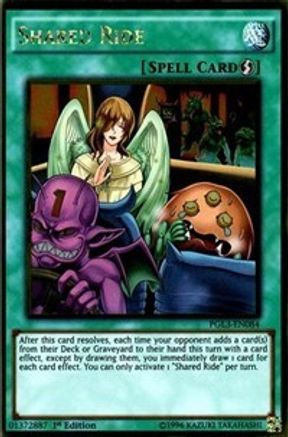 Shared Ride (PGL3-EN084) - Premium Gold: Infinite Gold 1st Edition - Premium Yugioh Single from Konami - Just $0.50! Shop now at Game Crave Tournament Store