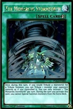 The Monarchs Stormforth (PGL3-EN085) - Premium Gold: Infinite Gold 1st Edition - Premium Yugioh Single from Konami - Just $0.39! Shop now at Game Crave Tournament Store