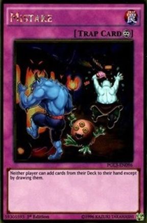 Mistake (PGL3-EN096) - Premium Gold: Infinite Gold 1st Edition - Premium Yugioh Single from Konami - Just $0.31! Shop now at Game Crave Tournament Store