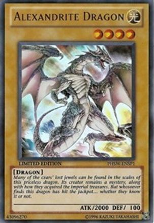 Alexandrite Dragon (PHSW-ENSP1) (PHSW-ENSP1) - Photon Shockwave Limited - Premium Yugioh Single from Konami - Just $6.10! Shop now at Game Crave Tournament Store