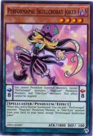 Performapal Skullcrobat Joker (OP01-EN007) - OTS Tournament Pack 1 Unlimited - Premium Yugioh Single from Konami - Just $2.29! Shop now at Game Crave Tournament Store