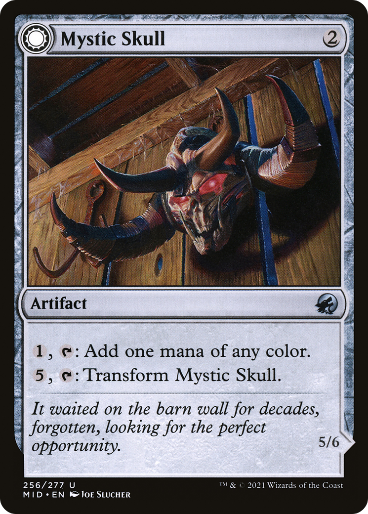 Mystic Skull // Mystic Monstrosity (MID-256) - Innistrad: Midnight Hunt: (Double Faced Transform) - Premium MTG Single from Wizards of the Coast - Just $0.08! Shop now at Game Crave Tournament Store