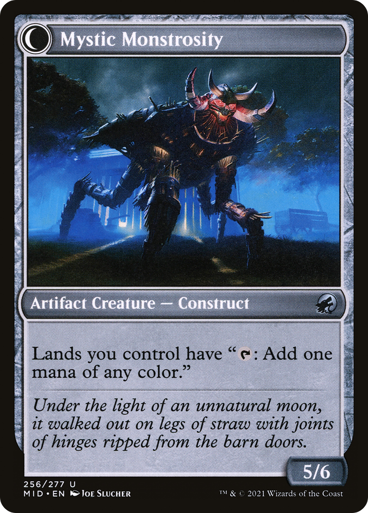 Mystic Skull // Mystic Monstrosity (MID-256) - Innistrad: Midnight Hunt: (Double Faced Transform) - Premium MTG Single from Wizards of the Coast - Just $0.08! Shop now at Game Crave Tournament Store