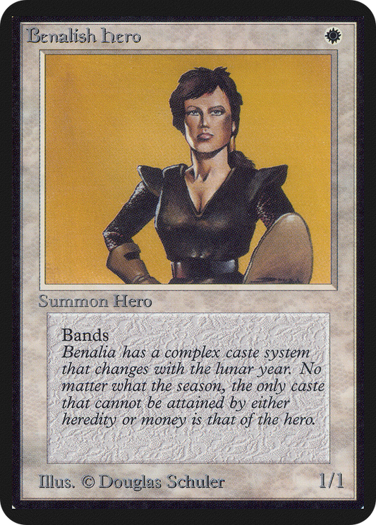 Benalish Hero (LEA-004) - Limited Edition Alpha - Premium MTG Single from Wizards of the Coast - Just $23.99! Shop now at Game Crave Tournament Store