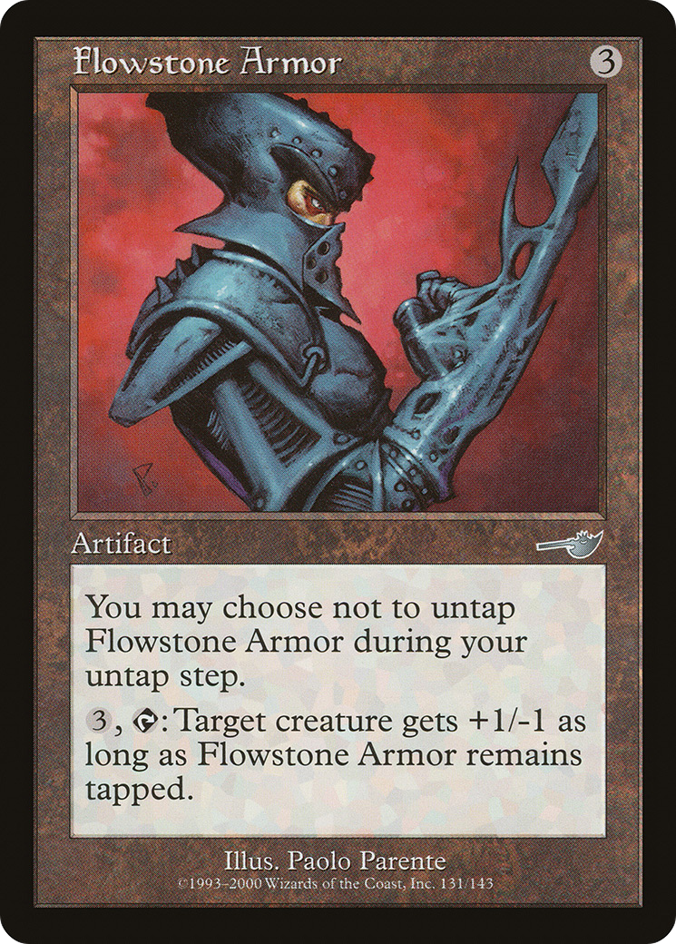 Flowstone Armor (NEM-131) - Nemesis - Premium MTG Single from Wizards of the Coast - Just $0.08! Shop now at Game Crave Tournament Store