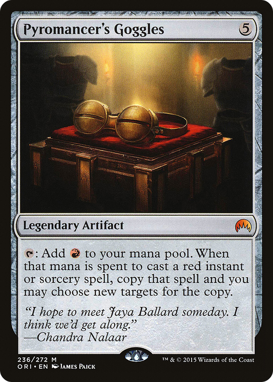 Pyromancer's Goggles (ORI-236) - Magic Origins - Premium MTG Single from Wizards of the Coast - Just $1.29! Shop now at Game Crave Tournament Store