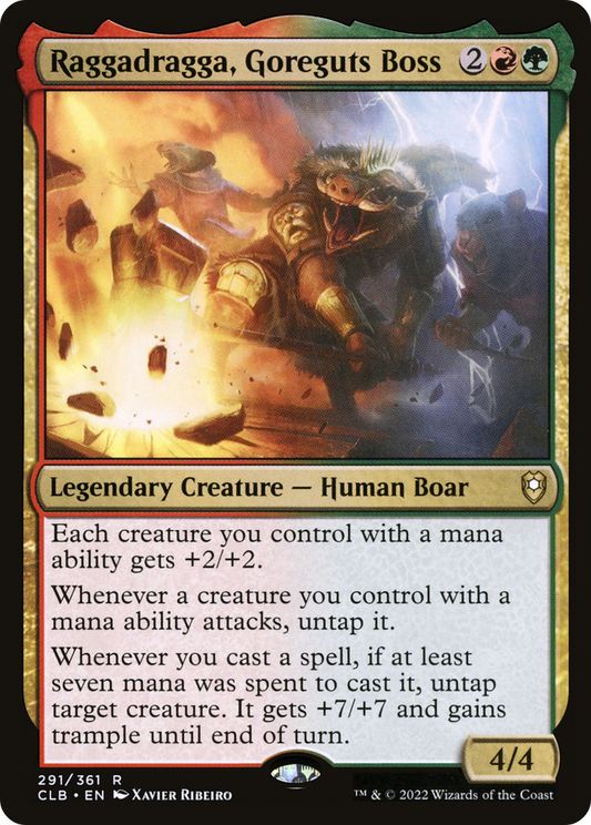 Raggadragga, Goreguts Boss (CLB-291) - Commander Legends: Battle for Baldur's Gate - Premium MTG Single from Wizards of the Coast - Just $0.08! Shop now at Game Crave Tournament Store