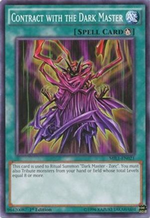 Contract with the Dark Master (MIL1-EN021) - Millennium Pack 1st Edition - Premium Yugioh Single from Konami - Just $0.26! Shop now at Game Crave Tournament Store