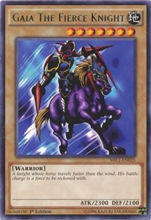 Gaia The Fierce Knight (MIL1-EN025) - Millennium Pack 1st Edition - Premium Yugioh Single from Konami - Just $0.30! Shop now at Game Crave Tournament Store