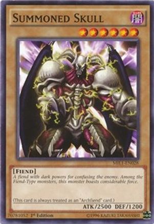 Summoned Skull (MIL1-EN028) - Millennium Pack 1st Edition - Premium Yugioh Single from Konami - Just $0.43! Shop now at Game Crave Tournament Store