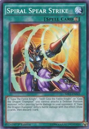 Spiral Spear Strike (MIL1-EN043) - Millennium Pack 1st Edition - Premium Yugioh Single from Konami - Just $0.40! Shop now at Game Crave Tournament Store