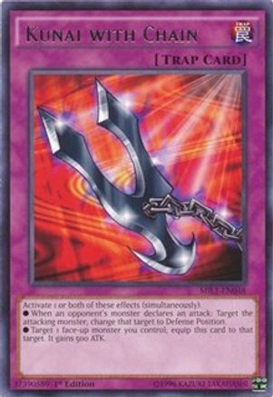 Kunai with Chain (MIL1-EN048) - Millennium Pack 1st Edition - Premium Yugioh Single from Konami - Just $0.25! Shop now at Game Crave Tournament Store