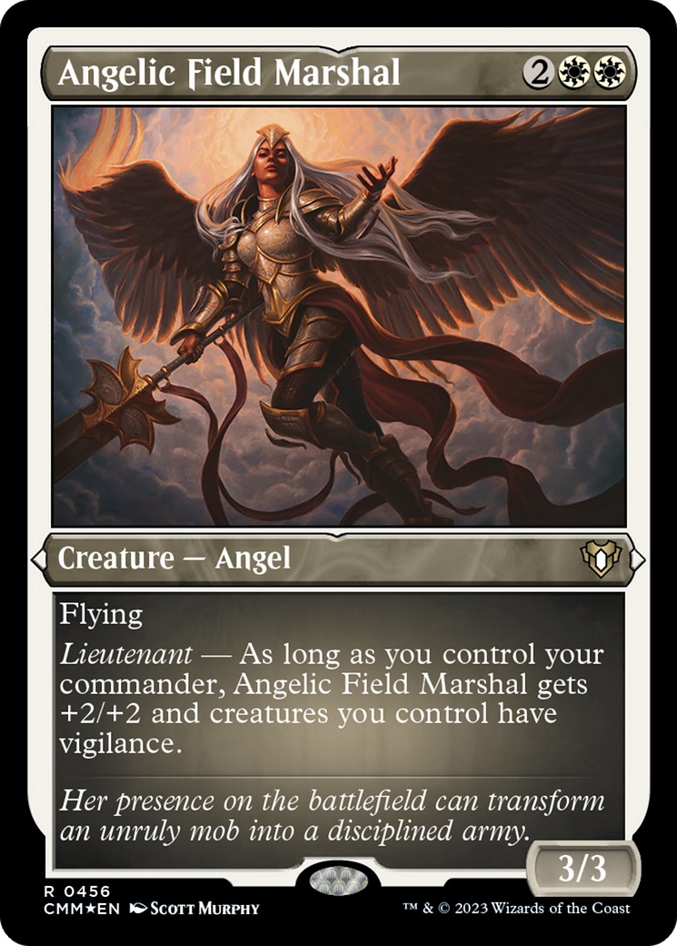 Angelic Field Marshal (CMM-456) - Commander Masters Etched Foil - Premium MTG Single from Wizards of the Coast - Just $2.50! Shop now at Game Crave Tournament Store
