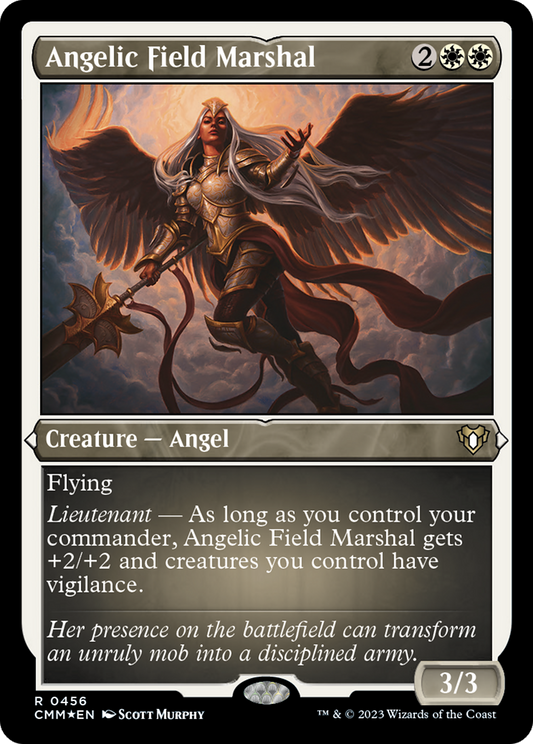 Angelic Field Marshal (CMM-456) - Commander Masters Etched Foil - Premium MTG Single from Wizards of the Coast - Just $2.50! Shop now at Game Crave Tournament Store