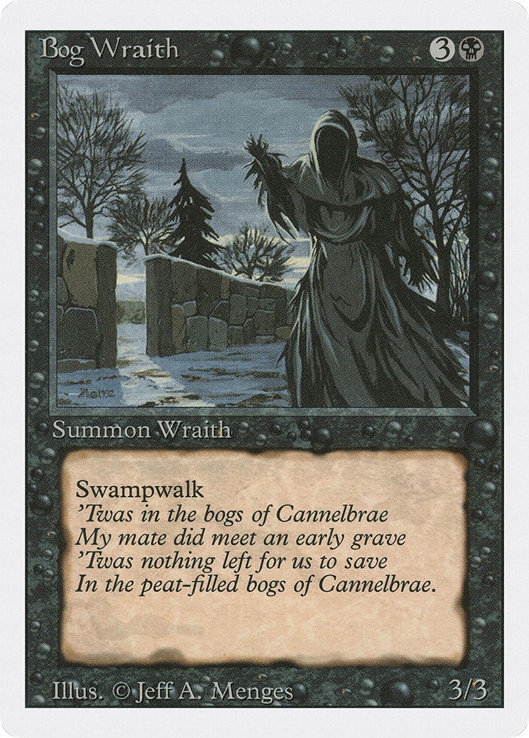 Bog Wraith (3ED-096) - Revised Edition - Premium MTG Single from Wizards of the Coast - Just $0.08! Shop now at Game Crave Tournament Store