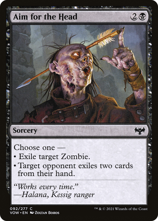 Aim for the Head (VOW-092) - Innistrad: Crimson Vow - Premium MTG Single from Wizards of the Coast - Just $0.03! Shop now at Game Crave Tournament Store