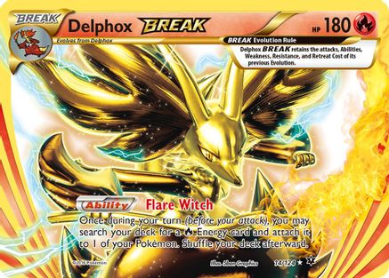 Delphox BREAK 14/124 - Fates Collide Holofoil - Premium Pokemon Single from Nintendo - Just $1.05! Shop now at Game Crave Tournament Store