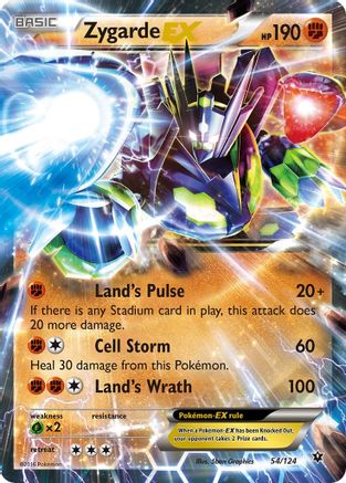 Zygarde-EX 54/124 - Fates Collide Holofoil - Premium Pokemon Single from Nintendo - Just $1.52! Shop now at Game Crave Tournament Store