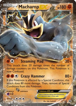 Machamp-EX XY108/211 - XY Black Star Promos Holofoil - Premium Pokemon Single from Nintendo - Just $0.95! Shop now at Game Crave Tournament Store