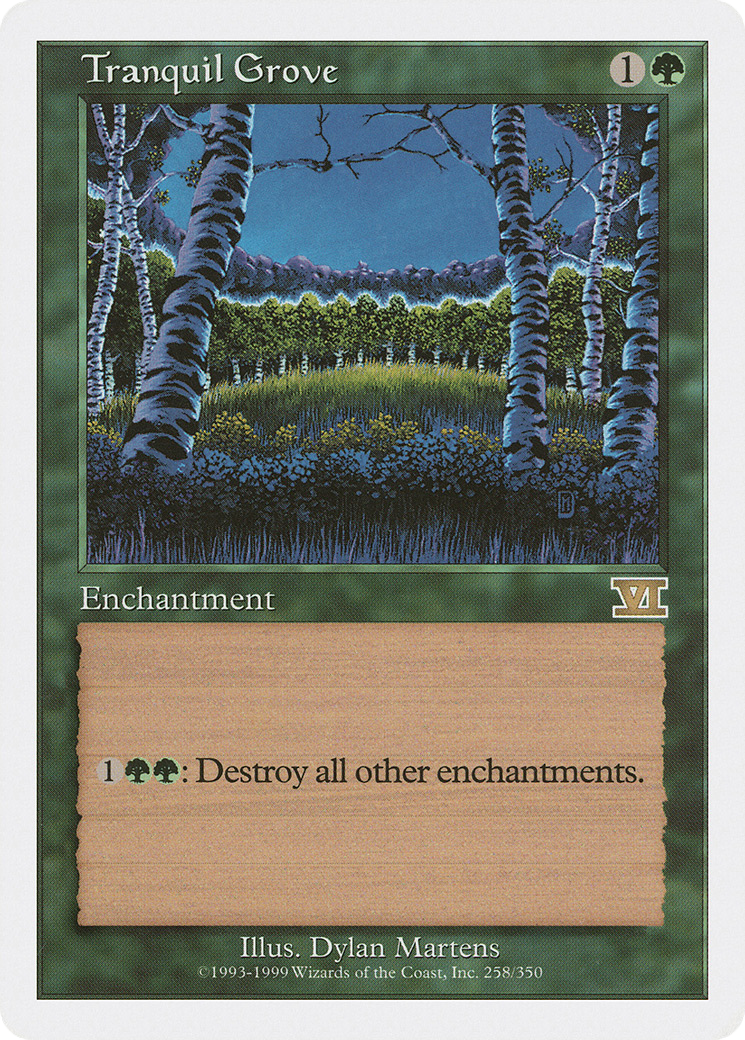 Tranquil Grove (6ED-258) - Classic Sixth Edition - Premium MTG Single from Wizards of the Coast - Just $0.91! Shop now at Game Crave Tournament Store
